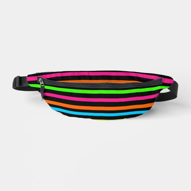 Neon stripes bum bags (Front)