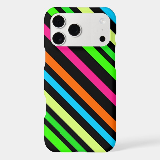 Neon Stripes Pattern (Back)