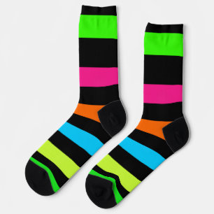 Neon stripes socks