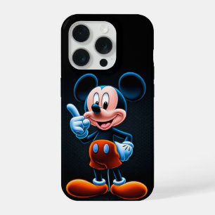 Neon Style Cute Mouse iPhone 15 Pro Case