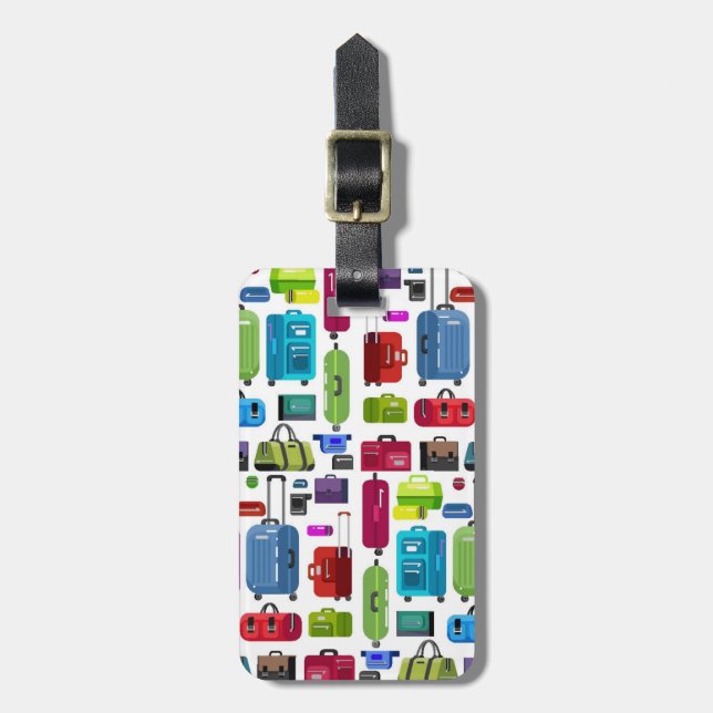 Neon Suitcases Luggage Tag (Front Vertical)