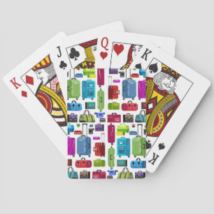 Neon Suitcases Playing Cards