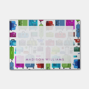 Neon Suitcases Post-it Notes
