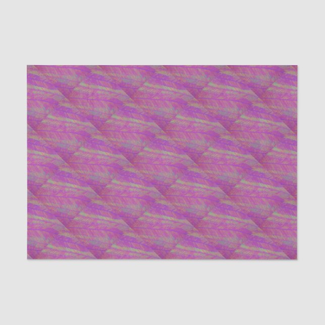Neon Summer Purple Palms Tissue Paper (Front)