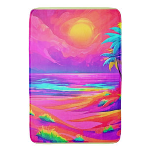 Neon Sun & Beach Bliss Bath Mat