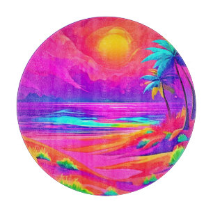 Neon Sun & Beach Bliss Cutting Board