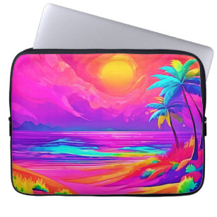 Neon Sun & Beach Bliss Laptop Sleeve