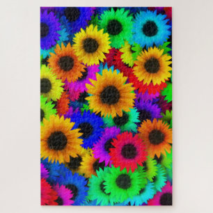 neon sunflowers puzzle