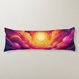Neon Sunset  Body Cushion