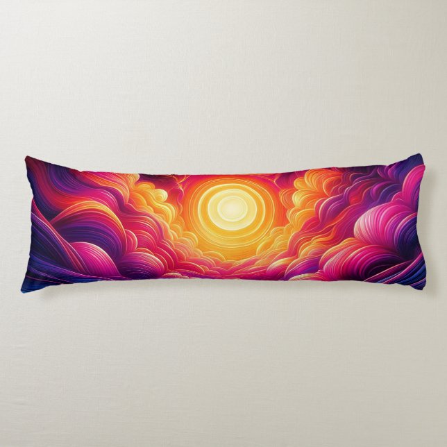 Neon Sunset  Body Cushion (Front)