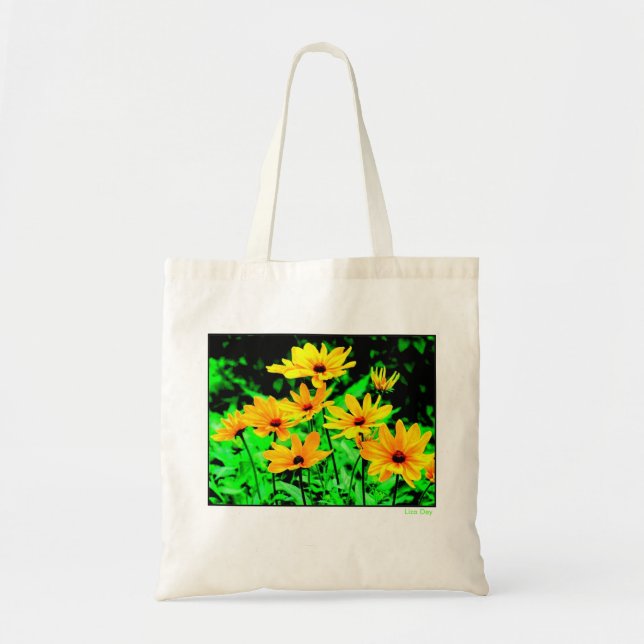 'Neon Susans' Budget Canvas Tote Bag (Front)