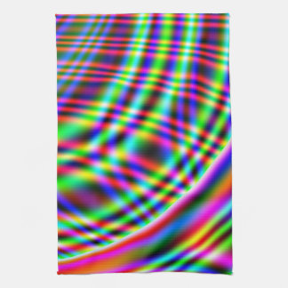 Neon Swirls Tea Towel