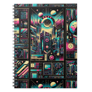 Neon Tech Odyssey Notebook
