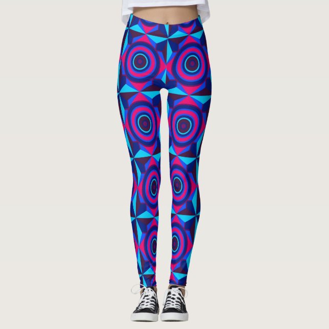 Neon Tech Pulse Leggings (Front)
