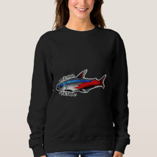 Neon Tetra Fish Sweatshirt