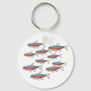 Neon Tetra Key Ring