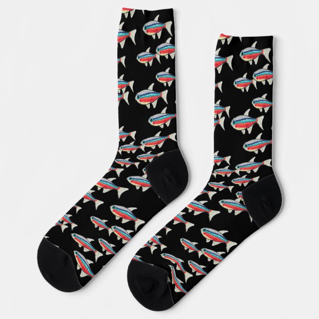 Neon Tetra Socks (Left)