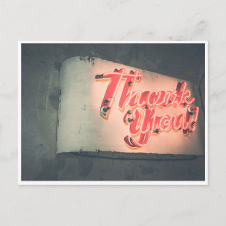 Neon Thank You Postcard
