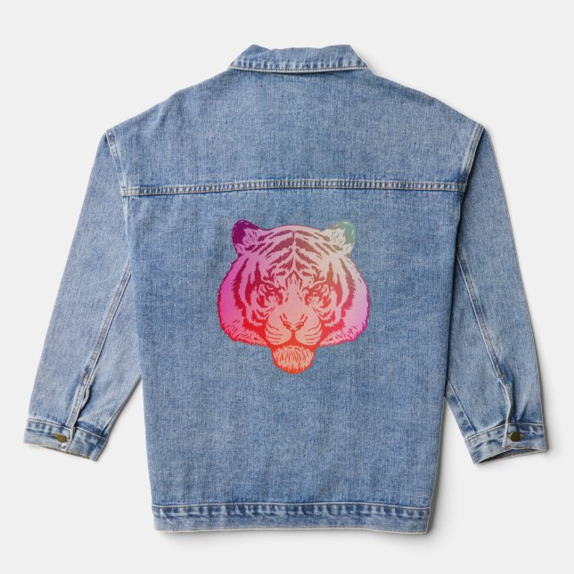 Neon Tiger Denim Jacket (Back)