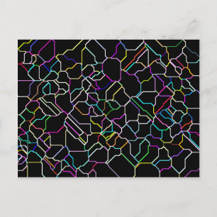 Neon Tilted Tile Postcard