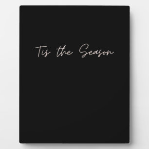 Neon Tis The Season Sign Plaque