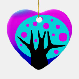 Neon Tree Ceramic Ornament