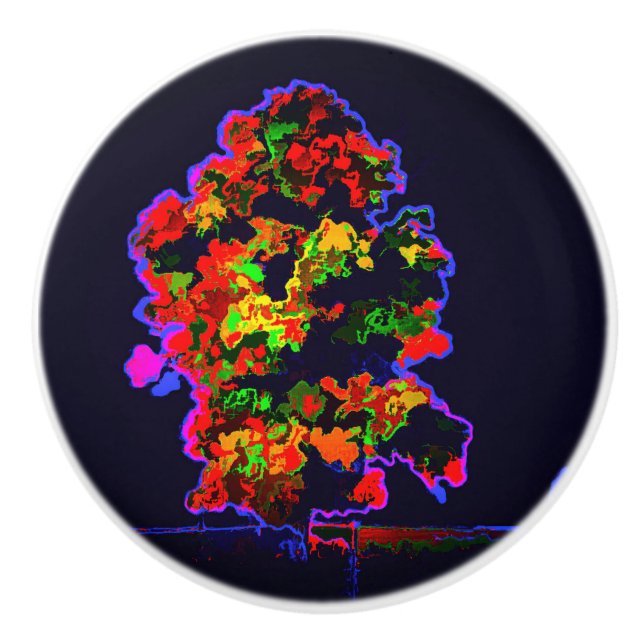 Neon Tree Explosion Ceramic Knob (Front)