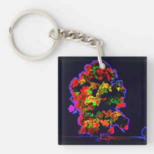 Neon Tree Explosion Key Ring