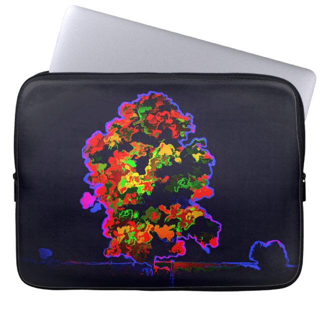 Neon Tree Explosion Laptop Sleeve (Front)
