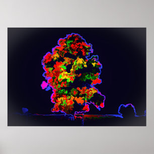 Neon Tree Explosion Poster
