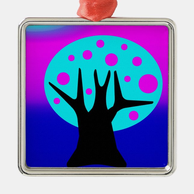 Neon Tree Metal Ornament (Front)