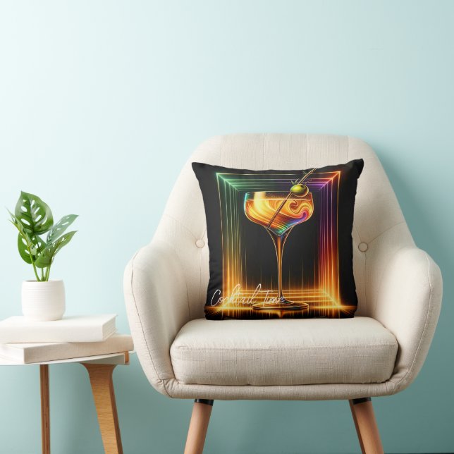 Neon Trendy Party Time Personalised Cushion (Chair)