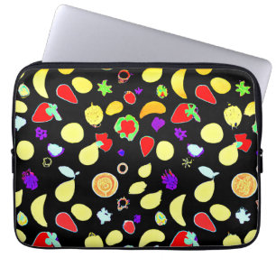 Neon Tropic Fruits Burst Laptop Sleeve