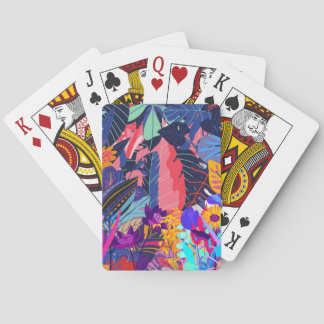 Neon Tropical Pattern  USB Flash Drive Playing Cards