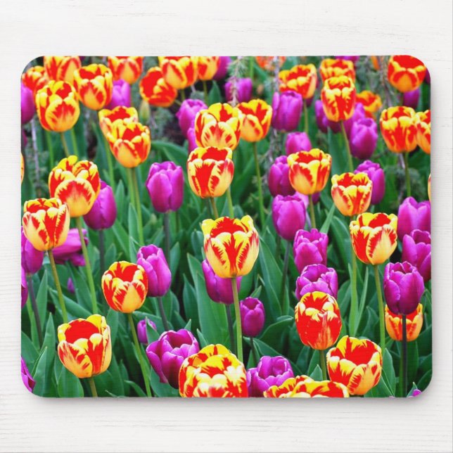 Neon Tulips Mousepad (Front)