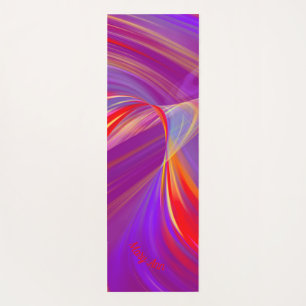 Neon Tunnel Light Abstract Pink Yoga Mat