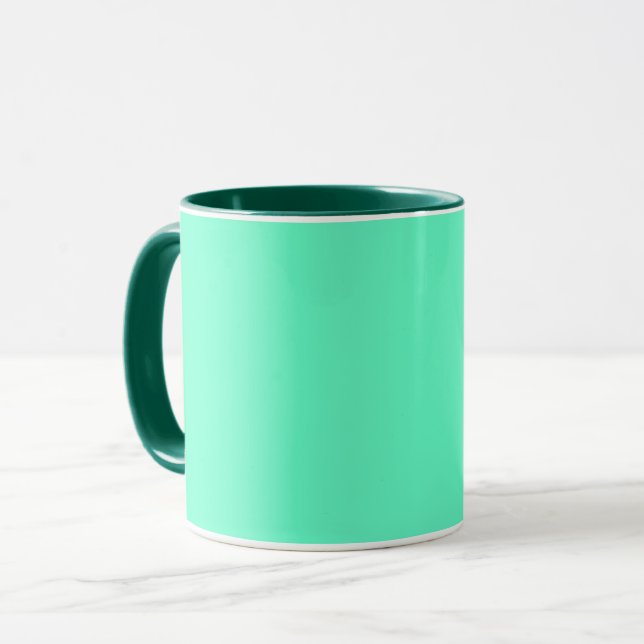 Neon Turquoise Mug (Front Left)