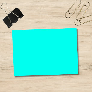 Neon Turquoise Solid Colour   Classic Post-it Notes