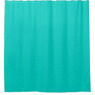 Neon turquoise textured.  shower curtain