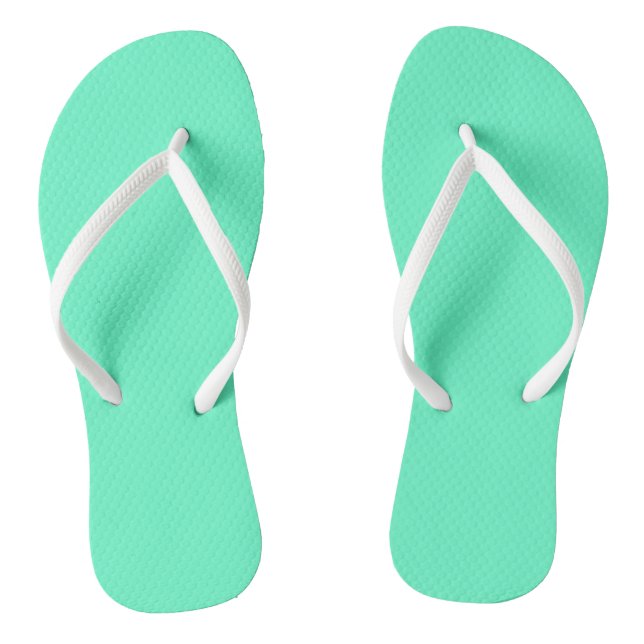 Neon Turquoise Thongs (Footbed)