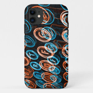 Neon typewriter keys iPhone 11 case
