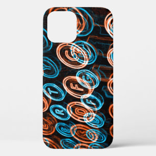 Neon typewriter keys Case-Mate iPhone case