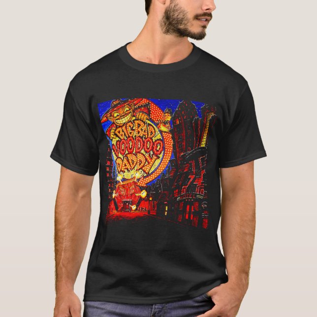 Neon Typography At Night T-Shirt (Front)