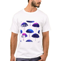 Neon Umbrellas — Seamless Night Rain Pattern