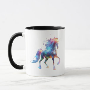Neon Unicorn Art – Glowing Fantasy Horse Rainbow Mug
