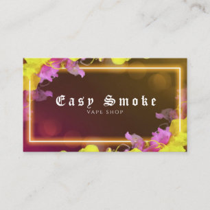 Neon Vape Shop Business Card