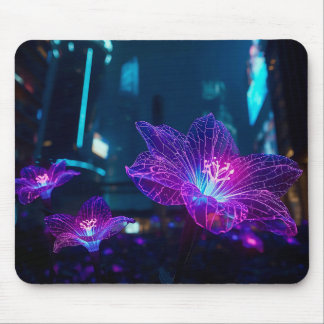 Neon Veins Glowing Mouse Pad | Bioluminescent