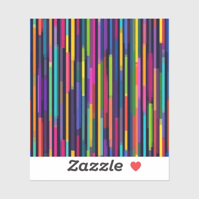 Neon Vertical Stripe Pattern (Sheet)