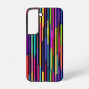 Neon Vertical Stripe Pattern Samsung Galaxy Case