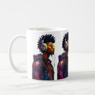Neon Vibes: The Artistic Beat of the Streets Coffee Mug
